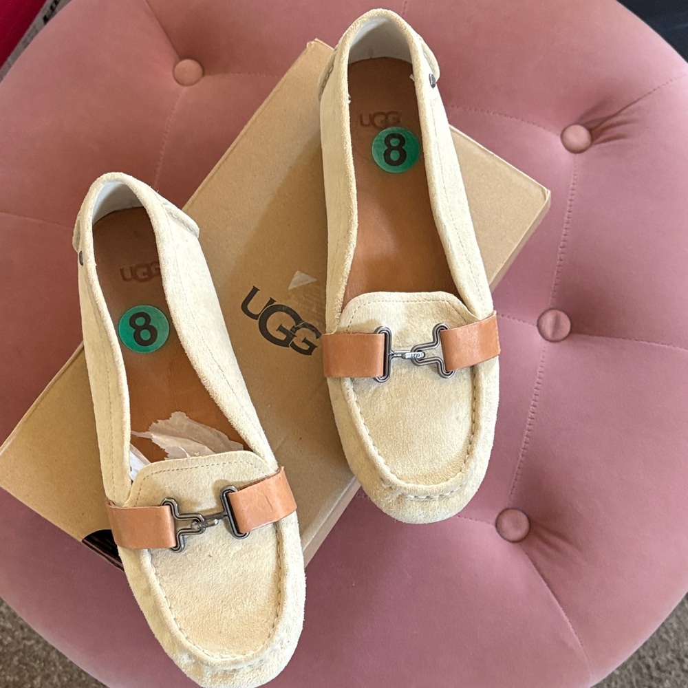 UGG Women's Beige and Brown Loafers